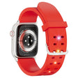For Apple Watch Series 4 40mm Luminous Colorful Light Silicone Watch Band(Red) - Watch Bands by PMC TechLife | Online Shopping South Africa | PMC TechLife