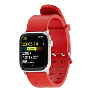For Apple Watch Series 2 42mm Luminous Colorful Light Silicone Watch Band(Red)
