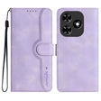 For Tecno Spark Go 2024 Heart Pattern Skin Feel Leather Phone Case(Purple) - Tecno Cases by PMC Jewellery | Online Shopping South Africa | PMC Jewellery | Buy Now Pay Later Mobicred