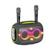 HOPESTAR Party Box 120W Karaoke Bluetooth Speaker with 2 Microphones(Grey) - free shipping - PMC TechLife - Order now!