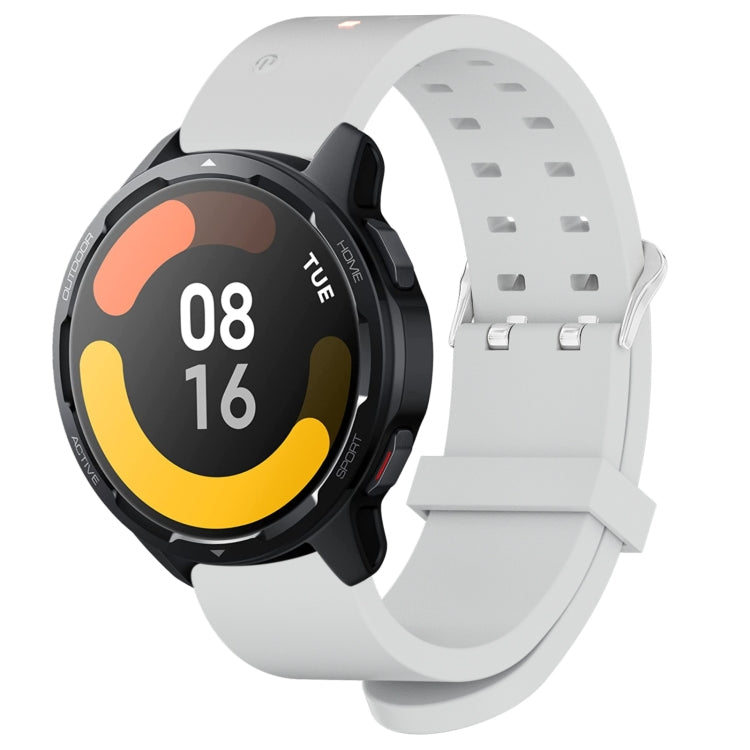 22mm Luminous Colorful Light Silicone Watch Band(Light Grey) - 22mm Bands by PMC TechLife | Online Shopping South Africa | PMC TechLife