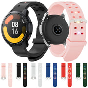 22mm Luminous Colorful Light Silicone Watch Band(Pink)