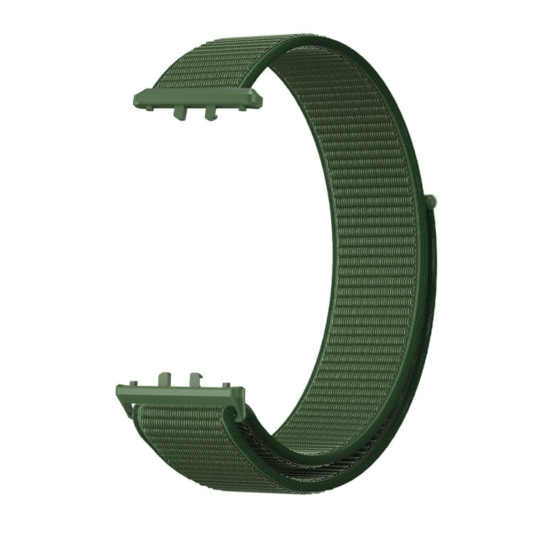 For Samsung Galaxy Fit 3 Woven Nylon Loop Watch Band(Army Green) - Watch Bands by PMC TechLife | Online Shopping South Africa | PMC TechLife