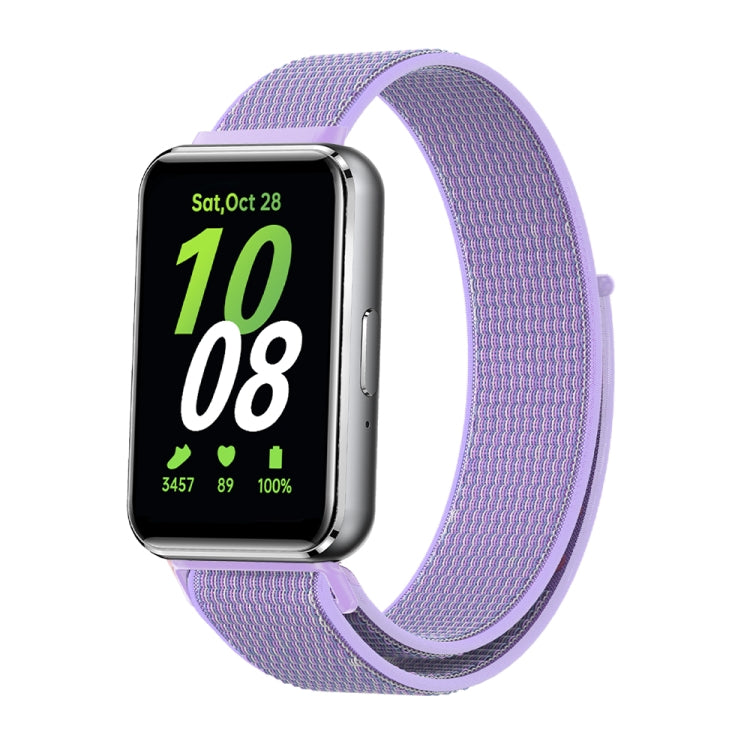 For Samsung Galaxy Fit 3 Woven Nylon Loop Watch Band(Purple) - Watch Bands by PMC TechLife | Online Shopping South Africa | PMC TechLife
