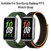For Samsung Galaxy Fit 3 Woven Nylon Loop Watch Band(Purple)