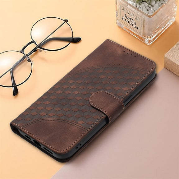 For Tecno Spark Go 2024 YX0060 Elephant Head Embossed Phone Leather Case with Lanyard(Coffee)