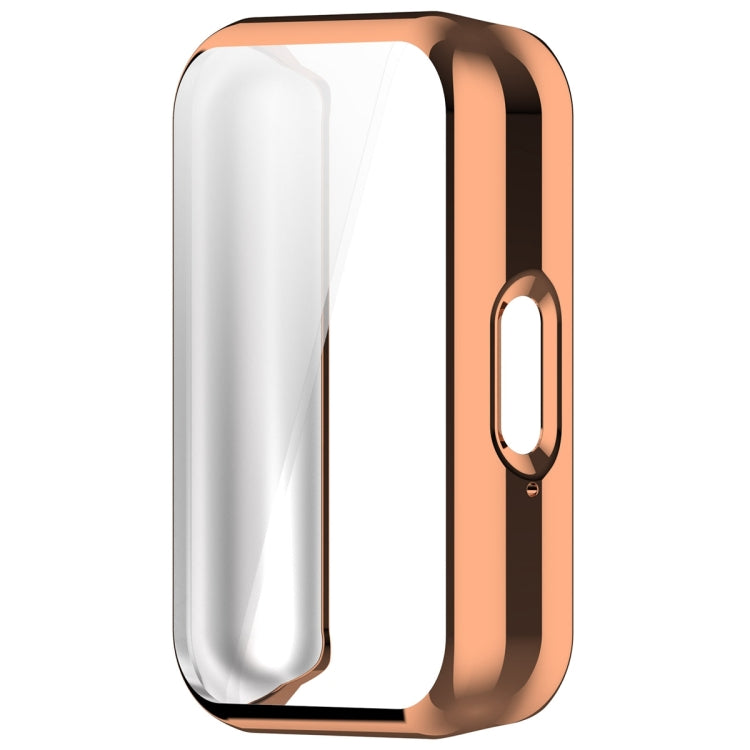 For Samsung Galaxy Fit 3 Full Coverage TPU Electroplated Watch Protective Case(Rose Gold) - Watch Cases by PMC TechLife | Online Shopping South Africa | PMC TechLife