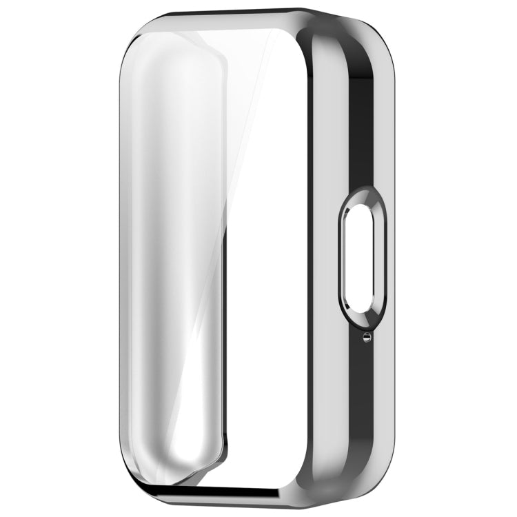 For Samsung Galaxy Fit 3 Full Coverage TPU Electroplated Watch Protective Case(Silver)