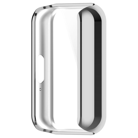 For Samsung Galaxy Fit 3 Full Coverage TPU Electroplated Watch Protective Case(Silver)