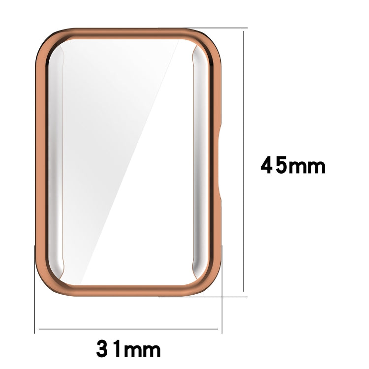 For Samsung Galaxy Fit 3 Full Coverage TPU Electroplated Watch Protective Case(Silver)