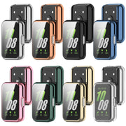 For Samsung Galaxy Fit 3 Full Coverage TPU Electroplated Watch Protective Case(Silver)
