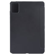 For Lenovo Tab M11/ Xiaoxin Pad 11 2024 Tri-fold Silicone Leather Tablet Case(Black)