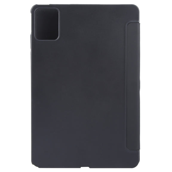 For Lenovo Tab M11/ Xiaoxin Pad 11 2024 Tri-fold Silicone Leather Tablet Case(Black)