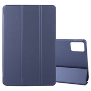 For Lenovo Tab M11/ Xiaoxin Pad 11 2024 Tri-fold Silicone Leather Tablet Case(Dark Blue)