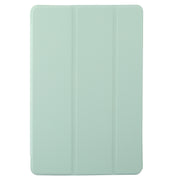 For Lenovo Tab M11/ Xiaoxin Pad 11 2024 Tri-fold Silicone Leather Tablet Case(Green)