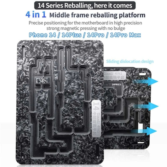 Qianli Magnetic Middle Layer BGA Reballing Platform For iPhone 14 Series