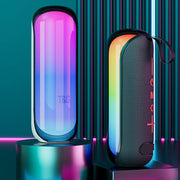 T&G TG-384 Mini Portable Bluetooth Speaker Support TF / U-disk / RGB Light(Blue)