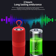 T&G TG-671 Portable Wireless 3D Stereo Subwoofer Speaker with FM/USB/LED(Red)
