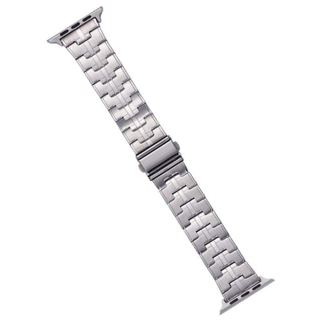 For Apple Watch Series 7 41mm Stainless Steel Watch Band(Silver)