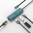 Onten UC125 5 in 1 USB-C / Type-C to HDMI+USB3.0+PD3.0 Multi-function HUB with 100Mbps Network Card - free shipping - PMC TechLife - Order now!