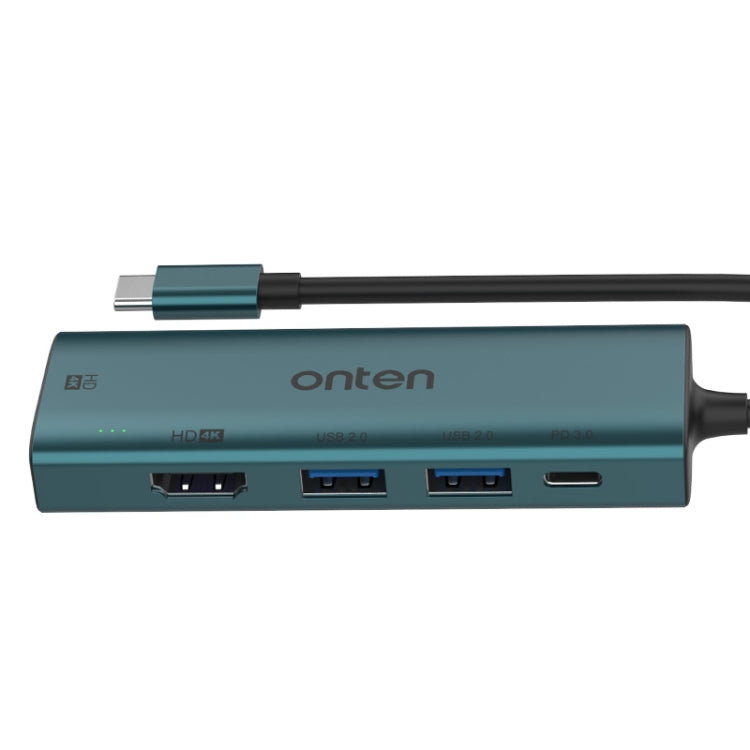Onten UC126 5 in 1 USB-C / Type-C to Dual HDM I+ USB2.0 + PD3.0 Multi-function HUB Docking Station - free shipping - PMC Jewellery - Order now!