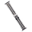 For Apple Watch SE 2022 40mm Five-Beads Stainless Steel Watch Band(Silver Black) - free shipping - PMC TechLife - Order now!