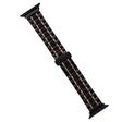 For Apple Watch SE 2022 44mm Five-Beads Stainless Steel Watch Band(Black Rose Gold) - free shipping - PMC TechLife - Order now!