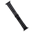 For Apple Watch Series 2 42mm Five-Beads Stainless Steel Watch Band(Black Silver) - free shipping - PMC TechLife - Order now!