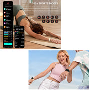 DM05 1.83 inch BT5.2 Smart Sport Watch, Support Sleep / Heart Rate / Blood Oxygen / Temperature / Heart Sugar/ Blood Pressure Health Monitor(Black)