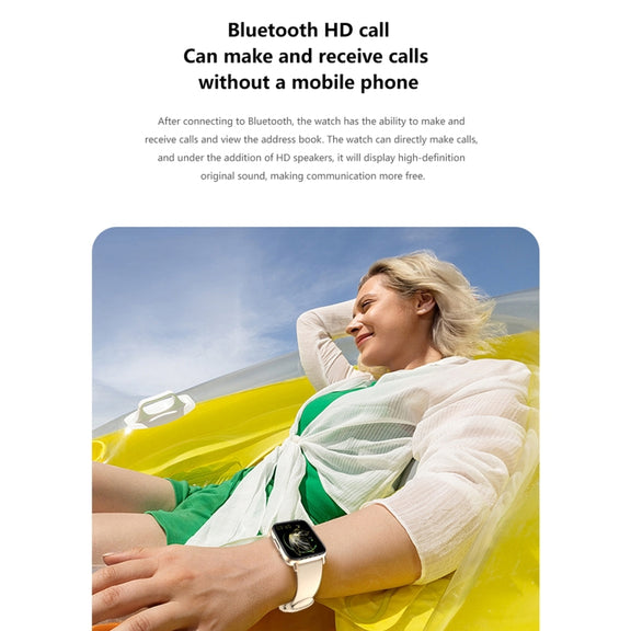 DM05 1.83 inch BT5.2 Smart Sport Watch, Support Sleep / Heart Rate / Blood Oxygen / Temperature / Heart Sugar/ Blood Pressure Health Monitor(Gold)