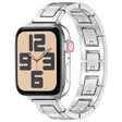 For Apple Watch SE 2023 40mm H Slim Stainless Steel Watch Band(Silver) - Watch Bands by PMC TechLife | Online Shopping South Africa | PMC TechLife