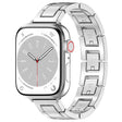 For Apple Watch Series 9 45mm H Slim Stainless Steel Watch Band(Silver) - Watch Bands by PMC TechLife | Online Shopping South Africa | PMC TechLife