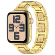 For Apple Watch SE 40mm H Slim Stainless Steel Watch Band(Gold) - Watch Bands by PMC TechLife | Online Shopping South Africa | PMC TechLife