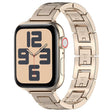 For Apple Watch SE 40mm H Slim Stainless Steel Watch Band(Starlight) - Watch Bands by PMC TechLife | Online Shopping South Africa | PMC TechLife