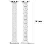 For Apple Watch 42mm H Slim Stainless Steel Watch Band(Gold)