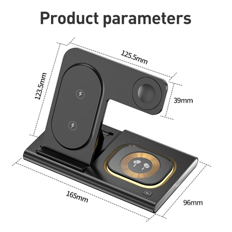 A80 3 in 1 15W Folding Wireless Charger(White)