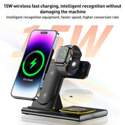 A80 3 in 1 15W Folding Wireless Charger(White)
