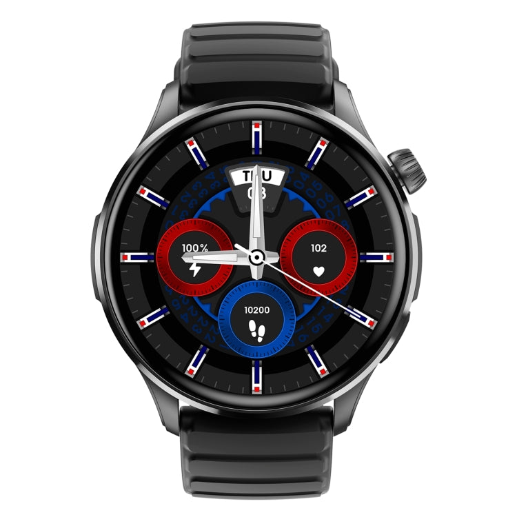 J45 1.43 inch BT5.1 Smart Sport Watch, Support Sleep / Heart Rate / Blood Oxygen / Blood Pressure Health Monitor(Black)