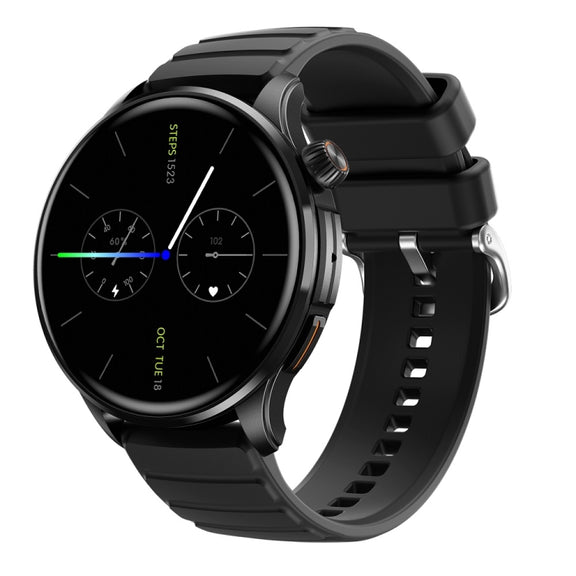 J45 1.43 inch BT5.1 Smart Sport Watch, Support Sleep / Heart Rate / Blood Oxygen / Blood Pressure Health Monitor(Black)