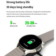 J45 1.43 inch BT5.1 Smart Sport Watch, Support Sleep / Heart Rate / Blood Oxygen / Blood Pressure Health Monitor(Grey)