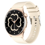 QX10 1.43 inch BT5.2 Smart Sport Watch, Support Sleep / Heart Rate / Blood Oxygen / Blood Pressure Health Monitor(Beige)
