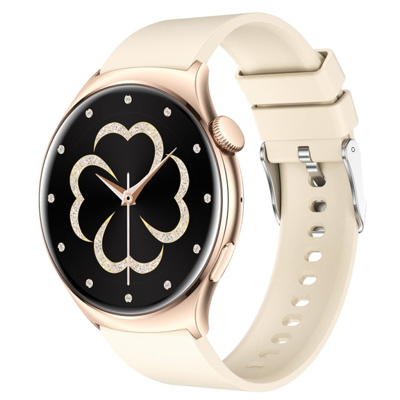 QX10 1.43 inch BT5.2 Smart Sport Watch, Support Sleep / Heart Rate / Blood Oxygen / Blood Pressure Health Monitor(Beige)