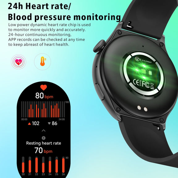QX10 1.43 inch BT5.2 Smart Sport Watch, Support Sleep / Heart Rate / Blood Oxygen / Blood Pressure Health Monitor(Beige)
