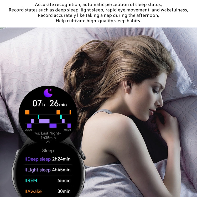 QX10 1.43 inch BT5.2 Smart Sport Watch, Support Sleep / Heart Rate / Blood Oxygen / Blood Pressure Health Monitor(Black) - Smart Watches by PMC TechLife | Online Shopping South Africa | PMC TechLife