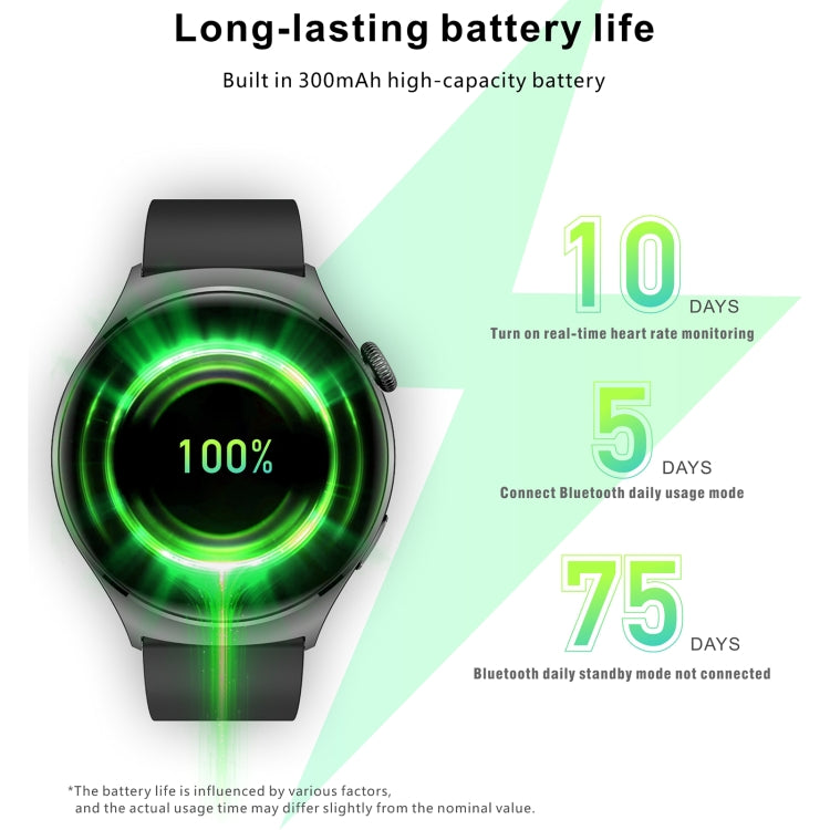 QX10 1.43 inch BT5.2 Smart Sport Watch, Support Sleep / Heart Rate / Blood Oxygen / Blood Pressure Health Monitor(Black) - Smart Watches by PMC TechLife | Online Shopping South Africa | PMC TechLife