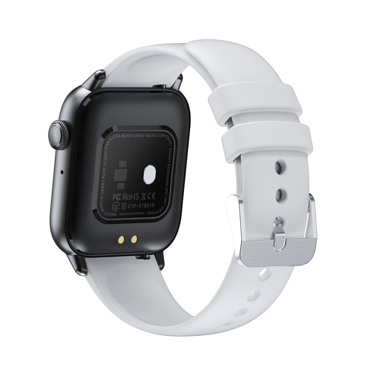 QS08 PRO 1.83 inch BT5.2 Smart Sport Watch, Support Sleep / Heart Rate / Blood Oxygen / Temperature / Blood Pressure Health Monitor(Black+White)