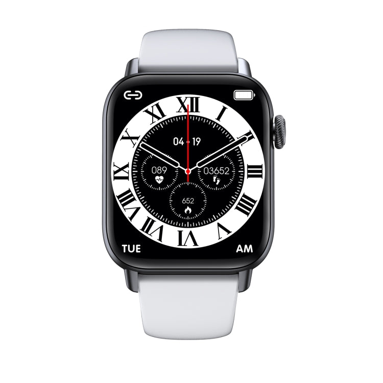 QS08 PRO 1.83 inch BT5.2 Smart Sport Watch, Support Sleep / Heart Rate / Blood Oxygen / Temperature / Blood Pressure Health Monitor(Black+White)