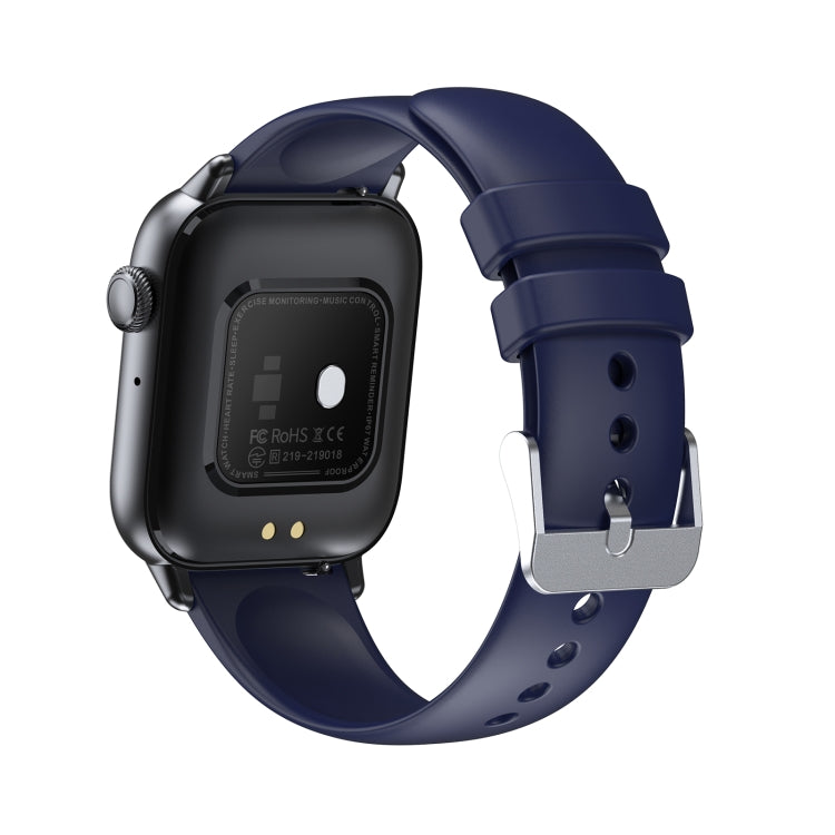 QS08 PRO 1.83 inch BT5.2 Smart Sport Watch, Support Sleep / Heart Rate / Blood Oxygen / Temperature / Blood Pressure Health Monitor(Black+Blue) - Smart Watches by PMC TechLife | Online Shopping South Africa | PMC TechLife