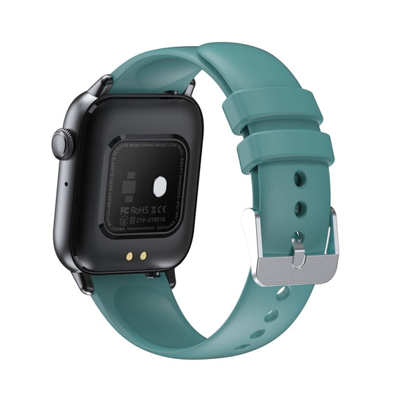 QS08 PRO 1.83 inch BT5.2 Smart Sport Watch, Support Sleep / Heart Rate / Blood Oxygen / Temperature / Blood Pressure Health Monitor(Black+Green)