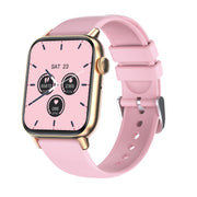QS08 PRO 1.83 inch BT5.2 Smart Sport Watch, Support Sleep / Heart Rate / Blood Oxygen / Temperature / Blood Pressure Health Monitor(Gold+Pink)